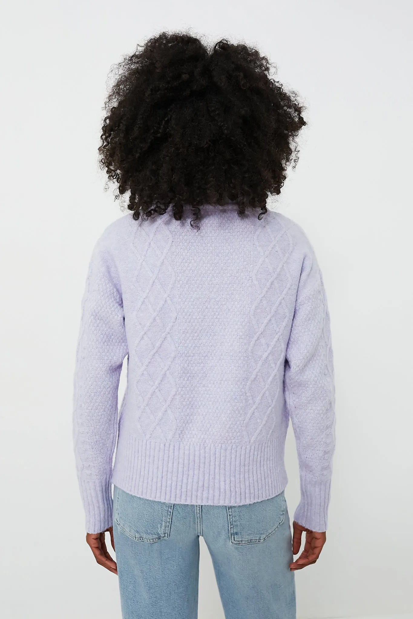 Purple Cotton Turtleneck